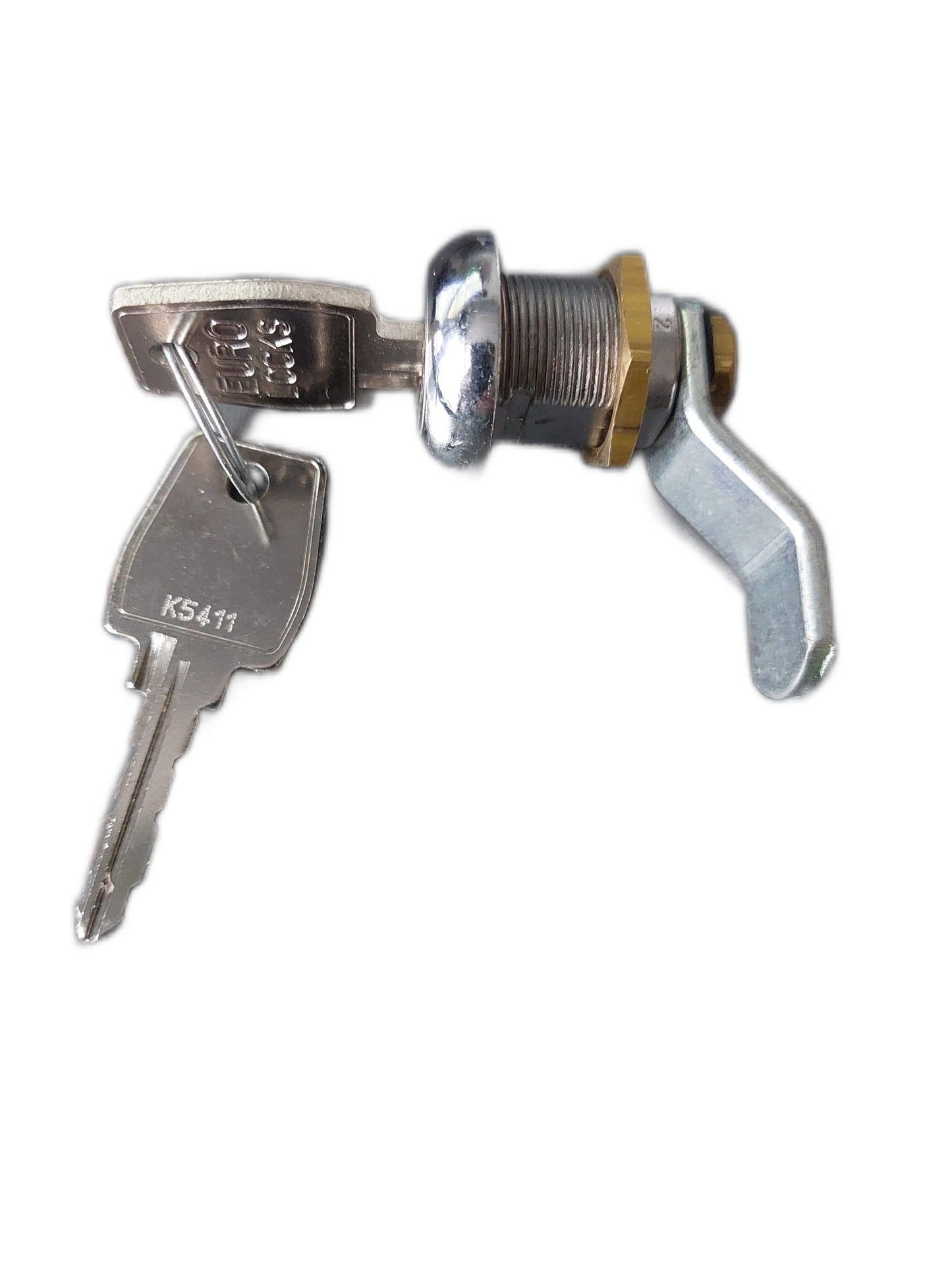 T026 halfslag, met moer, niet onder master Oostwoud, postkast/ brievenbusslot, automatencil