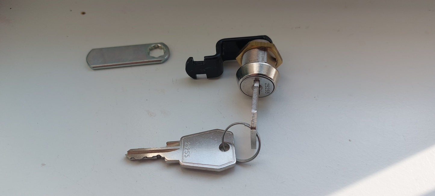 BBK slot, BBK Ede passend type T015, met haak en vlakke sluitplaat, onder master 25A postkast/ brievenbusslot