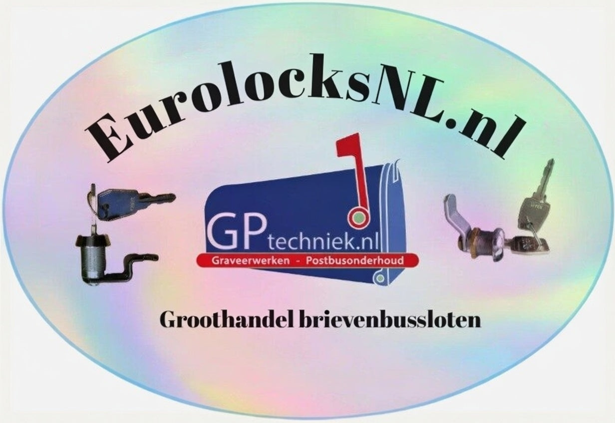 BBK slot, BBK Ede passend type T015, met haak en vlakke sluitplaat, onder master 25A postkast/ brievenbusslot