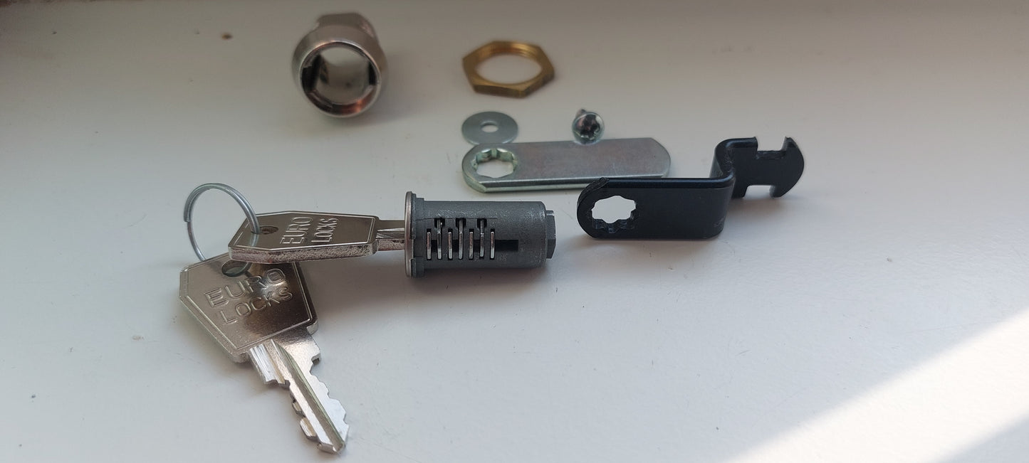 BBK slot, BBK Ede passend type T015, met haak en vlakke sluitplaat, onder master 25A postkast/ brievenbusslot